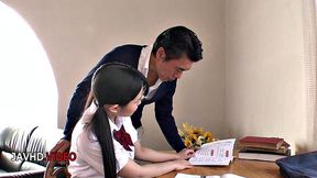 Japanese Yui Kasugano enjoys passionate sex with her teacher