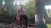 luli flowers leads interracial sex at the wild riverside night