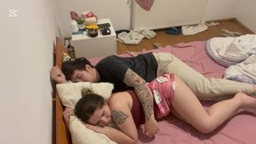 Farting on his LAP while we took a napp
