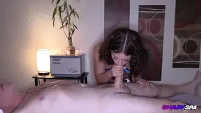 Sexy masseuse takes happy ending handjob