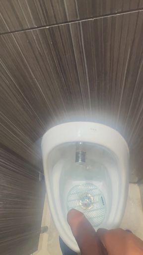 Stunning moment from &quot;Public toilet, I tried to seduce the guys with my big dick&quot;