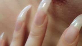 Ím bored and i want to play with my nailboy! scratch and poke his nipple and arm very hard