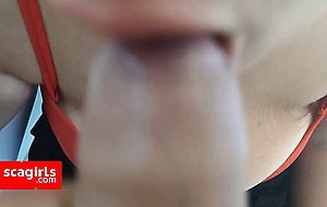 Slut gives a blowjob before going to sea !!!