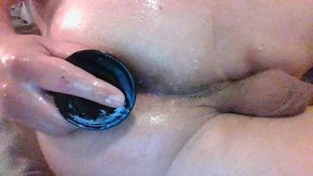 Oiled Sissy Close up Pussy Play Pt 1