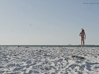 Strolling on the Beach in a sexy bikini