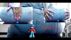 I Sat On My Construction Boyfriend - Trampled In Denim Jeans And Ass Smothered