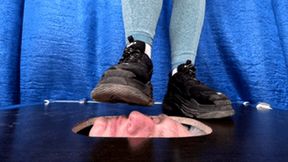 Floor-face trampling after gym workout (part 1 of 3), flo287x 1080p