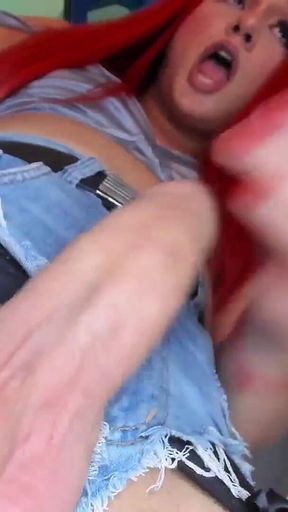 Perfect Redhead Cock in Close-up