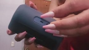 Tapping & Scratching ASMR- Long nails (press on)