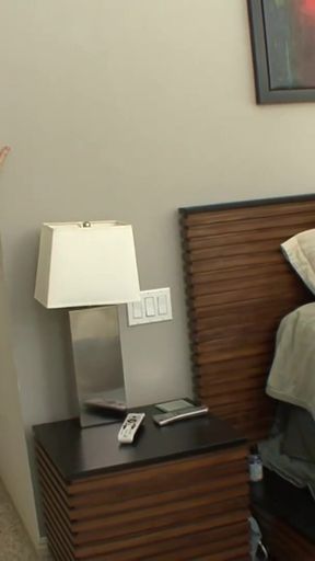 Emotional moment from "Blond granny in lingerie fucks doggystyle with step-grandson"