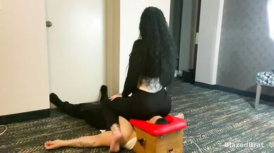 Tattooed Goth Egirl Gets Face Sitting Domination