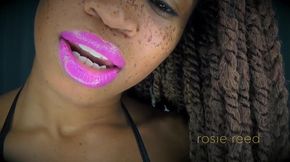 Powerless Against Fuchsia Lips- Pink Lipstick Fetish with Goddess Rosie Reed Mesmerizes You Into Lipstick Slavery- 1080p HD