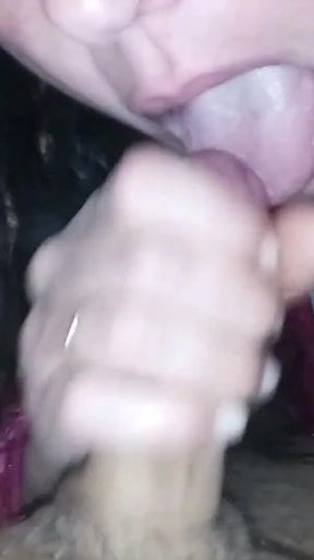Plenty Cum in the Mouth Hot Stepmom Sucks Stepson's Cock in Hotel Room