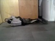zentai snake in a wetsuit