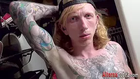 Skinny Tattooed Twink