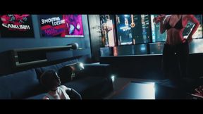 Anime cyber game hard fuck in her room