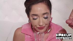 Perverted Babe Chloe Amour Begs To Get Fucked By 2 Random Guys!