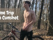 Horny Teenager and Hot trip by bicycle ! 1 - TRIP. 2 - CUMSHOT ! / BIG DICK