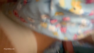 Oops!! What's really happening Under Skirt when sitting on guy's Lap. Dirty fantsy in subway