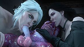 Girls Sucking A Creature