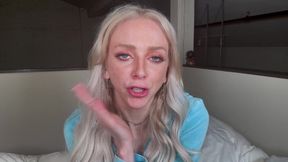 Cute Preppy Blonde Gives Teasing JOI Session