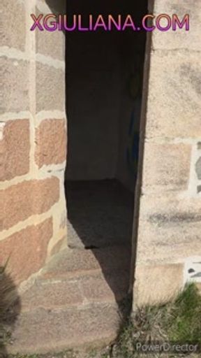 Urbex above a cliff, I please myself and squirt in a house