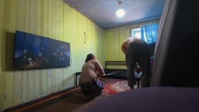 Behind the scenes, uncut. We're building a new sex bed