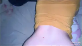 A perverted redhead asks to have sex with her fat male stepcousin