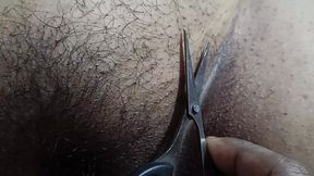 Indian Bengali Housewife Boudi Ass Hair Cut 2