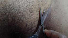 Indian Bengali Housewife Boudi Ass Hair Cut 2