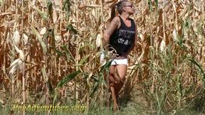 Pee in a corn field