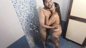 Romantic Shower Married Desi Couple Sex in Bathroom