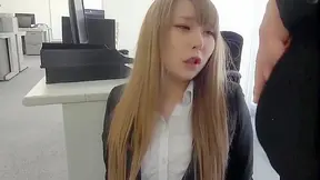 Hairy Asian Secretary Seduced Creampied in Office Fantasy