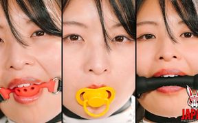 Bound and Drooling: Tsugumi Matsuzaka Dripping Saliva From Her Gagged Mouth