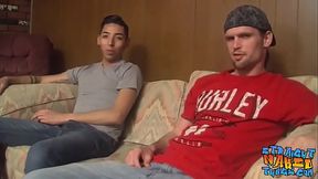 Straight thug Nolan cums on Rion Rivers face after blowjob