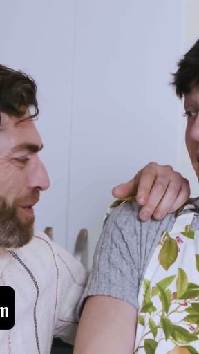 Hot Men in Aprons Have a Horny Foursome in the Kitchen   Clip 1