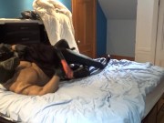 masked muscle orca humps and cums on orca dummy
