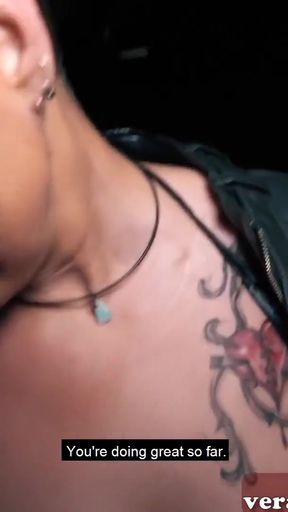 Powerful moment from "Inked Mature woman with short hair pick up for a fuck date"