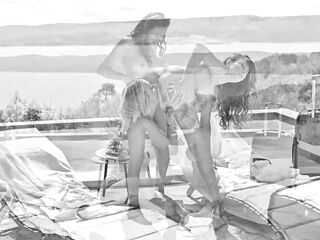 Poolside Exploration Chapter two: Slutty MILFs Shalina Devine And Olivia del Rio Treat Their Allies To A double penetration Group-sex GP3288