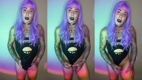 update #132 (september 21, 2022) did you like me with this purple hair and jerking off hot? ? do you cum with me? ????? do ...