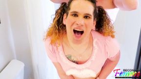 POV Raw Destroys Sissy Misty May Ass Gushes Cum Choked