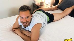 POV fucking session featuring two big-dicked amateur studs