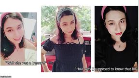 pretty tranny DaniTheCutie gets her ass pounded by a machine in this weird sex ed module