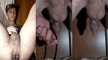 The handsome guy's relaxed sphincter opened up to reveal a rose
