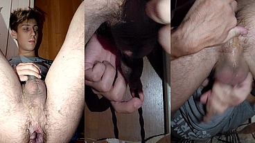 The handsome guy's relaxed sphincter opened up to reveal a rose
