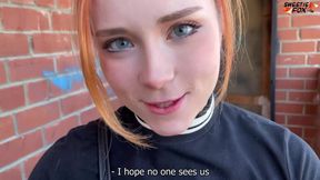 Redhead had Sex Muscle Neighbor while Husband on a Business Trip