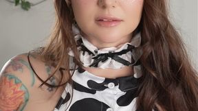 Play With Your Roommate's Tits in a Cow Costume