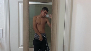 BarebackLatinoz - Young Roman pumping in shower