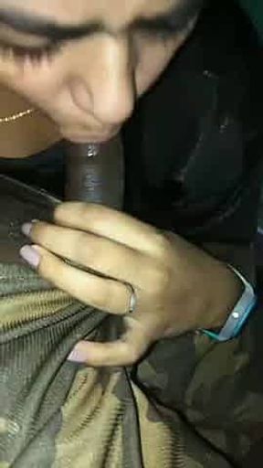Dehati GF sucking black dick