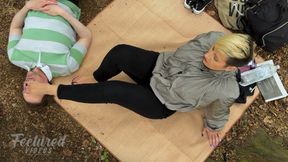 Public Human Furniture – Used as My Outdoor Pillow